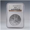 Image 1 : 1998 American Eagle Silver Dollar MS69 NGC Graded Coin