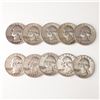 Image 1 : 10pc 1955 to 1959 Washington Silver Quarters