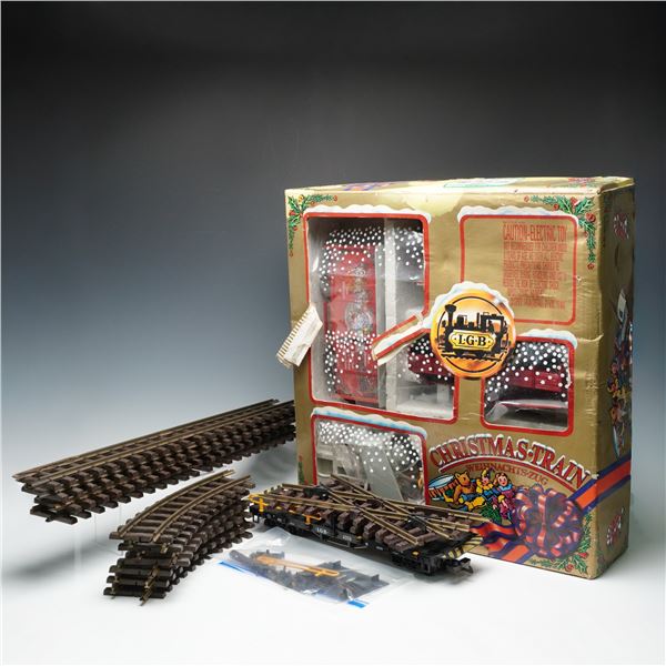 LGB Train Starter Set with Train Accessories, Christmas Train