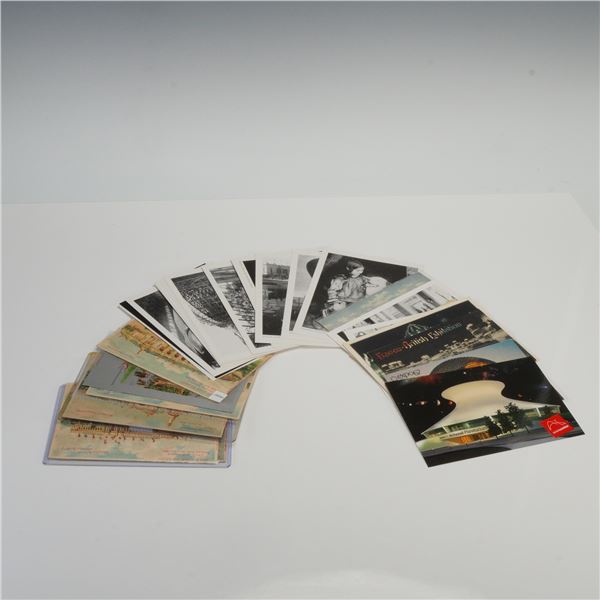 28pc Various World's Fair Scenic Postcards