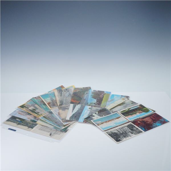 40pc Postcard Lot Featuring Mid-Century American Landmarks