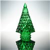 Image 1 : Baccarat Crystal Green Diamant Fir Christmas Tree Figurine
