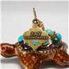 Image 4 : 2pc Jay Strongwater Turtle Ornament & Barcino Mosaic Turtle Figurine