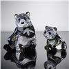 Image 1 : Swarovski Crystal Figurines, Panda Mother And Cub