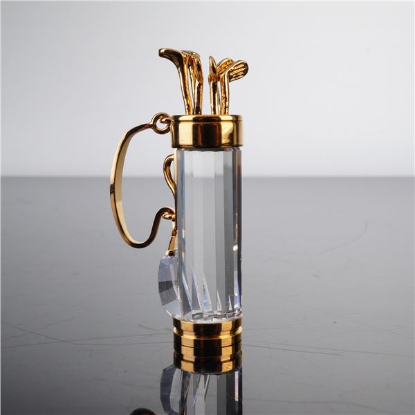 Swarovski Crystal Memories Figurine, Golf Bag