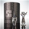 Image 5 : 2pc Swarovski Crystal Figurines, Medium Cat & Tom Cat