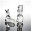 Image 2 : 2pc Swarovski Silver Crystal Figurines, Squirrel and Fox Sitting