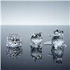 Image 1 : 3pc Swarovski Crystal Figurines, Field mouse, Hedgehog, & Mini Pig