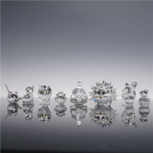 8pc Swarovski Mini Crystal Figurines