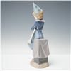 Image 2 : Lladro Porcelain Clown with Trumpet Sculpture 01005060