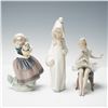 Image 1 : 3pc Lladro Porcelain Figurines- Girl with Basket, Spring is Here & Recital
