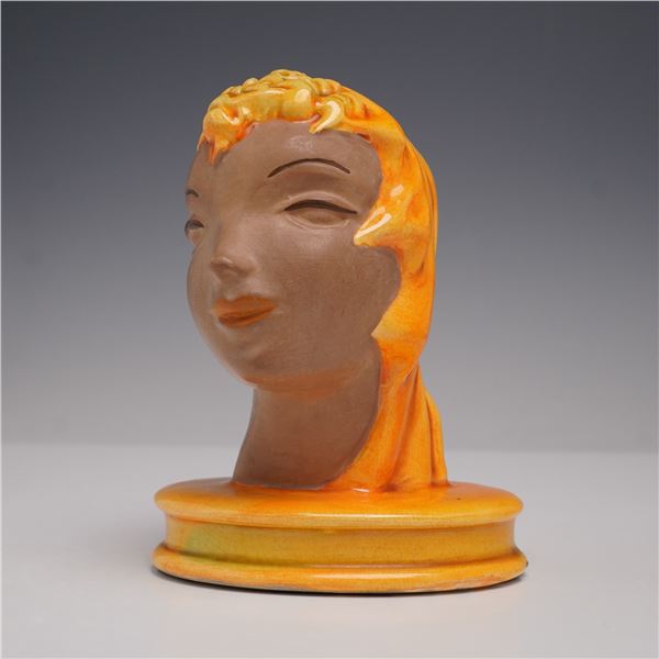 Goldscheider Figurine/Bust Art Deco Lady with Orange Hair