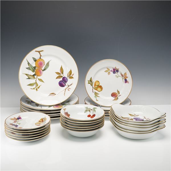 30pc Royal Worcester Porcelain Dinnerware Set, Evesham