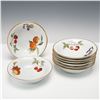 Image 1 : 8pc Royal Worcester Porcelain Soup/Cereal Bowls, Evesham
