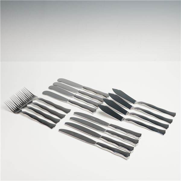 16pc Robbe and Berking Stainless Steel Forks and Knives, Lago