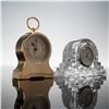 Image 1 : 2pc Bulova Quartz & Waterford Crystal Wharton Desk Clocks