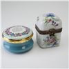 Image 1 : 2pc Halcyon Days and Limoges Enamel Boxes
