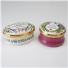 Image 1 : 2pc Halcyon Days Enamel Boxes
