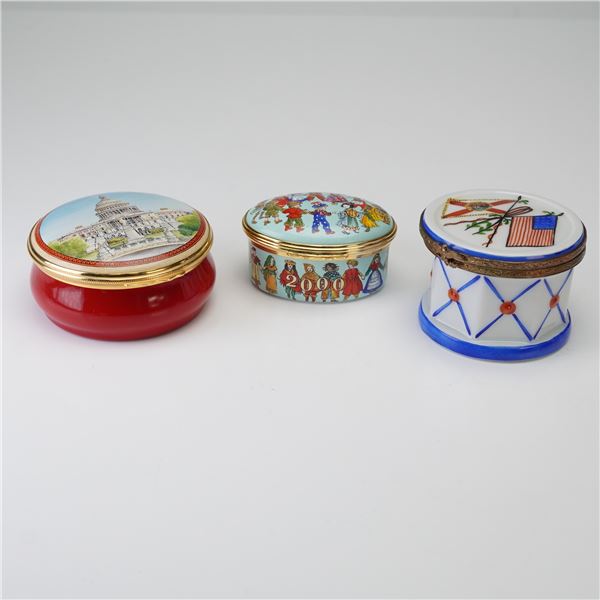 3pc Halcyon Days and Limoges Boxes
