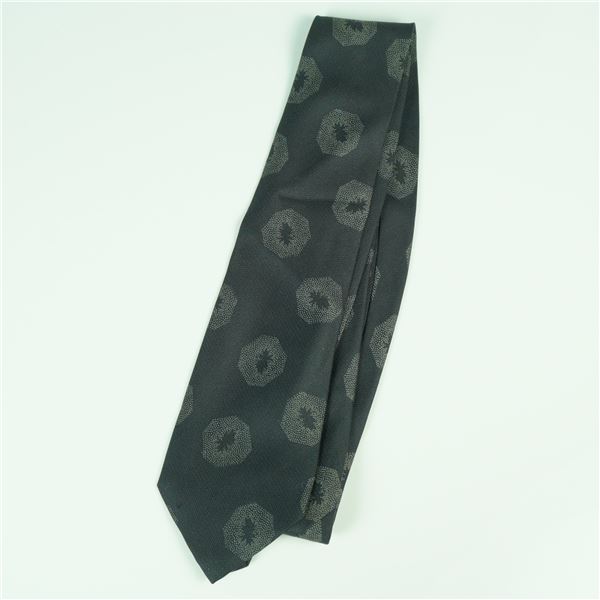 Valentino Black Patterned Silk Necktie