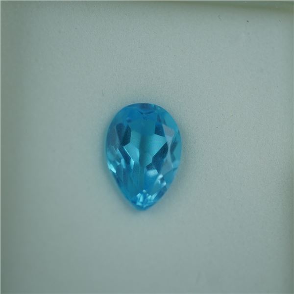 2.30 CT Swiss Blue Topaz Pear Cut Gemstone