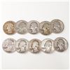 Image 1 : 10pc 1934 to 1939 Washington Silver Quarters
