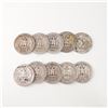 Image 2 : 10pc 1934 to 1939 Washington Silver Quarters