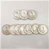 Image 2 : 10pc 1960-D to 1964-D Washington Silver Quarters