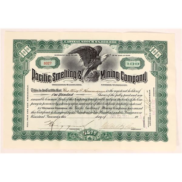 Mexican Mining Stock: Pacific Smelting & Mining [180611]