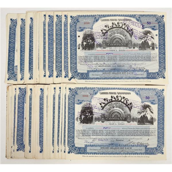 Alaska Treadwell Gold Mine Stocks  (90+) [205950]