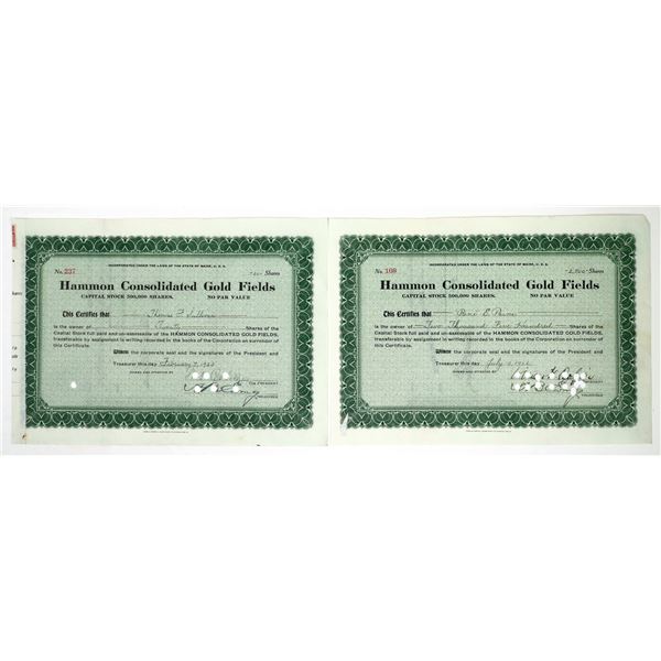 Alaska Gold Mining Stock Certificates, 1922-23 [190173]
