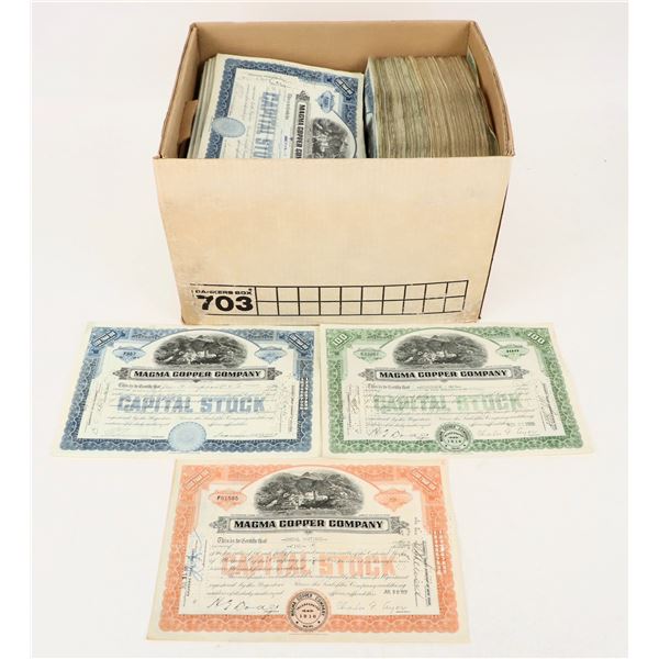 Magma Copper Company Stocks Box Lot [201983]