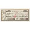 Image 1 : Tombstone Consolidated Gold & Silver Mining Company Stock Certificate, 1881 [201545]