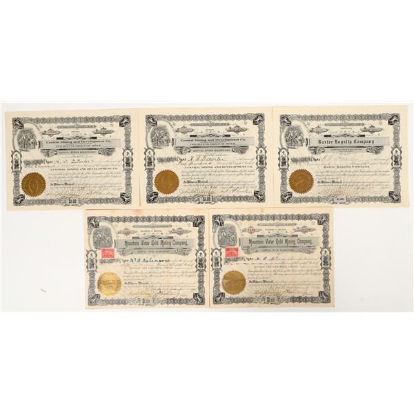 Arizona Mining Stocks from Three Companies (5) [202825]