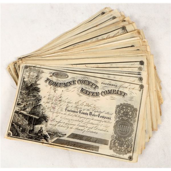 Tuolumne County Water Co. Stocks, 1850s (160) [205879]