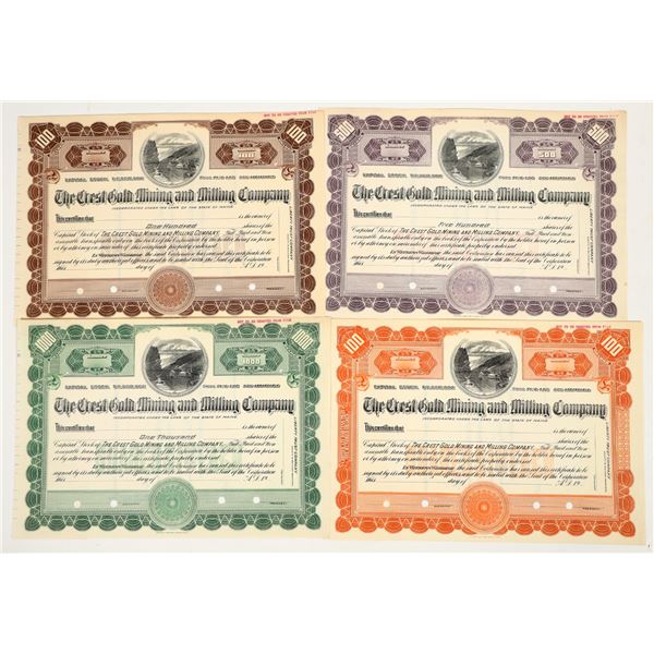 Crest Gold Mining & Milling Company Specimen Stock Group [205014]