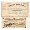Image 1 : Two Different Rare Placer County, California Mining Stock Certificates [204167]