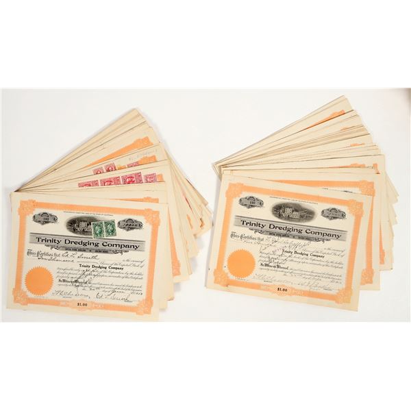 Trinity Dredging Co. Stocks, 1909-1950 (100) [205785]