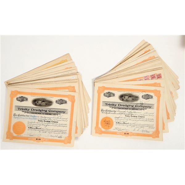 Trinity Dredging Co. Stocks, 1909-1954 (100) [205784]