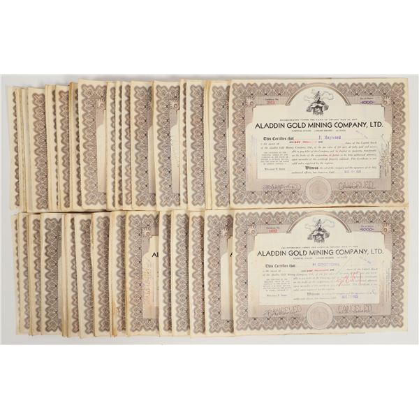 Aladdin Gold Mining Company, LTD  Stocks (50+) [204888]