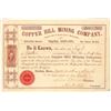 Image 1 : Copper Hill Mining Company Stock Certificate, 1864 [205026]