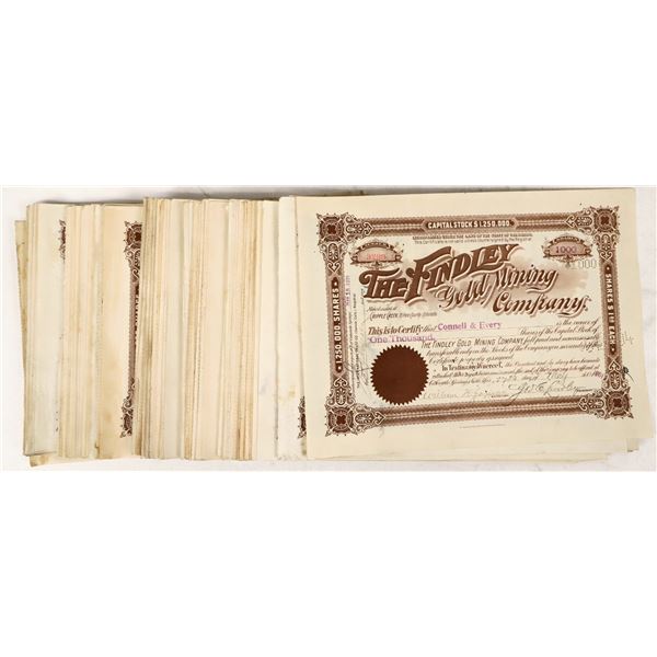 Findley Gold Mining Co. Stocks (200) [205875]