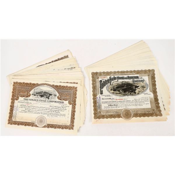 Golden Cycle Stocks, 2 Different, 1920s-60s, (73) [206445]