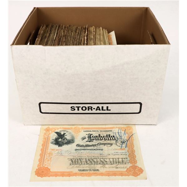 Isabella Mining Co. Stock Box Lot, Cripple Creek [206592]