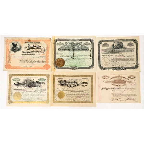 Cripple Creek Mining Stocks Pre 1900 THE RUSH!!! (6) [205268]