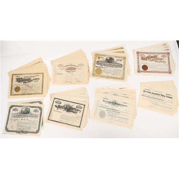 Cripple Creek Mining Stocks, 9 Companies c.1890-1960 (85) [206435]