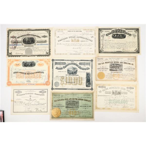 Leadville Mining Stock Collection.  [205314]