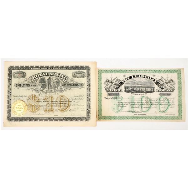 Leadville Mining Stocks-Rare [205313]