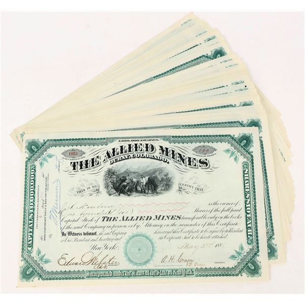 Allied Mines Stocks 1881 (38) [206437]