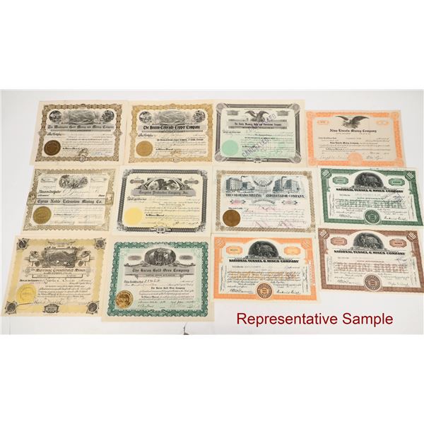 Colorado Stock/Bond Collection, 28 Different c. 1870-1950  [206444]
